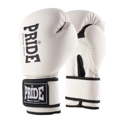 Pride White boxing gloves
