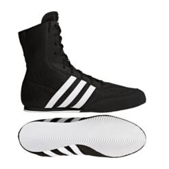 Boxschuhe Box Hog 2 Adidas schwarz mit weißen Streifen