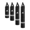Boks vreča polna PU Adidas črne barve z belim logotipom