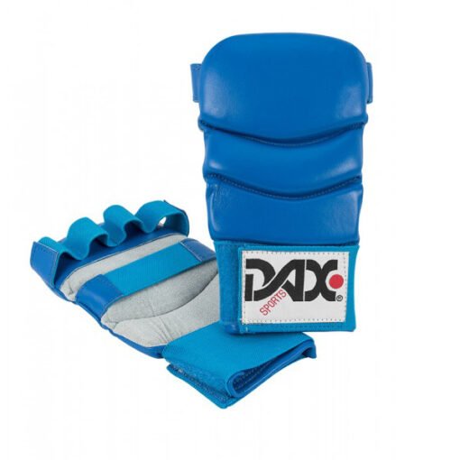 Rokavice za Ju-jitsu Dax modre usnje