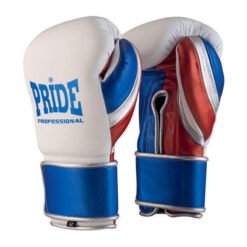 Profesionalne boks rokavice Pride belo/modre/rdeče