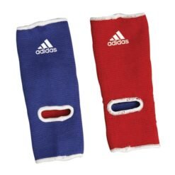 Adidas ankle protector in blue and red color