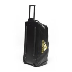 Sports bag on wheels Adidas black-gold logo