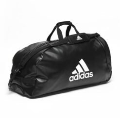 Športna torba na kolesih Adidas črna-beli logo