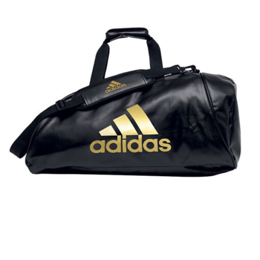 Sports bag - backpack PU 3 in 1 Adidas black with gold logo