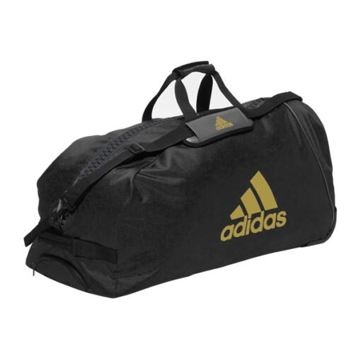 Športna torba s kolesi Adidas črno zlata