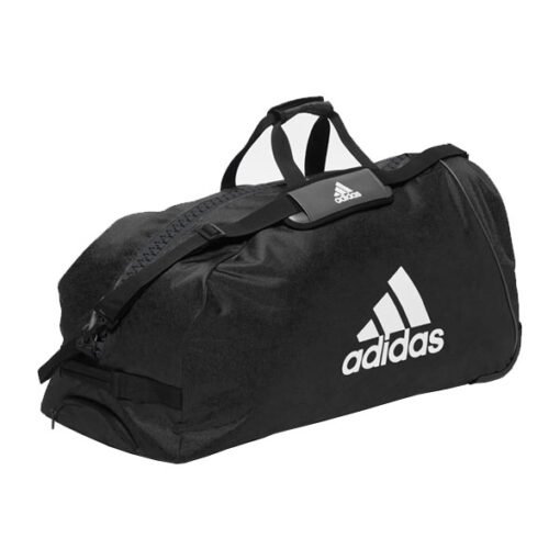 Športna torba s kolesi Adidas črno bela