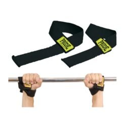 Pride black weightlifting straps
