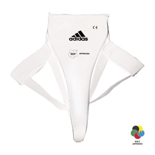 Damen Tiefschutz Suspensorium WKF Adidas für karate Weiße color