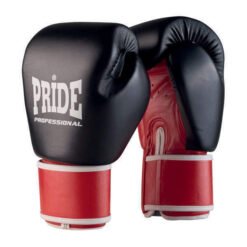 Professional boxing gloves Thai style Pride black-red