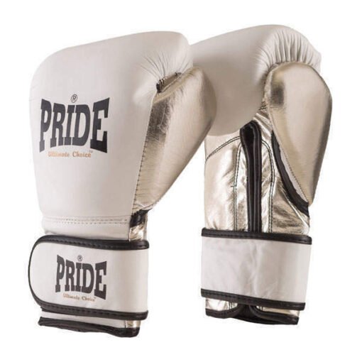 Boksarske rokavice Power Pride belo zlate