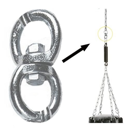 Rotating screw for bag chains Pride metallic