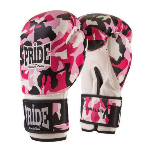 Camouflage boxing gloves Pride pink