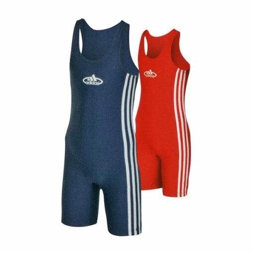 Wrestling  Kinder Trikot Set Adidas blau und rot