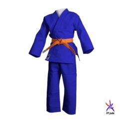 Judo kimono Adidas modra z belimi črtami na jakni