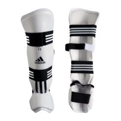 Ščitnik za piščal in nart Adidas beli z črnimi elastičnimi trakovi