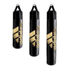 Boksarska vreča speed polna Adidas črna z velikim zlatim logotipom