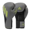 Boksarske rokavice Speed Tilt 150 Adidas črne sive z zelenim logom