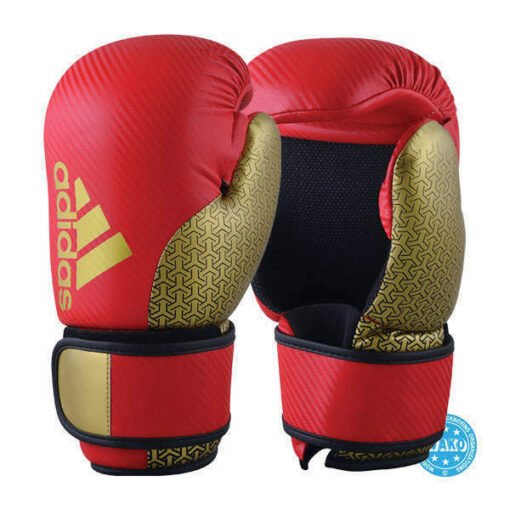 Point fight itf rokavice 300 Adidas rdeče z zlatim logom