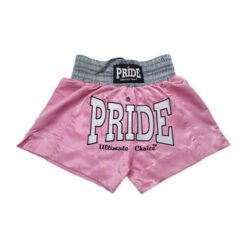 Hlačke za trening z velikim logom Pride roza/siva