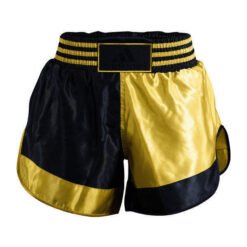 Kickboxing und Thaiboxen Shorts Adidas schwarzes Gold