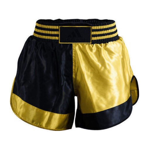 Kickboxing und Thaiboxen Shorts Adidas schwarzes Gold