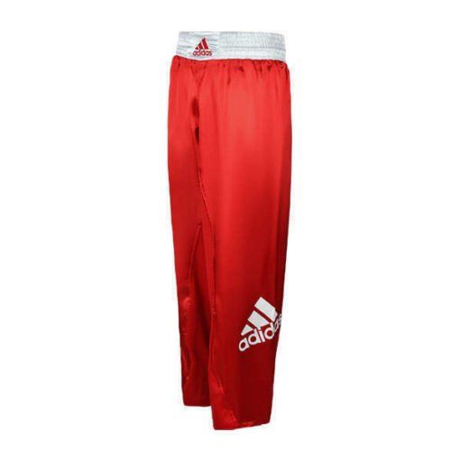 Dolge hlače za kickboxing Adidas rdeče