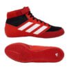 Wrestling and mma shoes Mat Hog 2.0 Adidas red/white/black