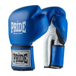 Professionelle Sparring Boxhandschuhe Thai Pro7 Pride Blau Weiss
