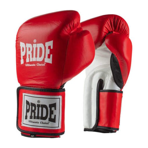 Profesionalne boksarske rokavice Pride rdeče bele