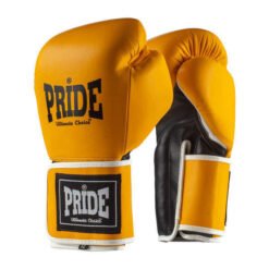 Professionelle Sparring Boxhandschuhe Thai Pro7 Pride Gelb Schwarz