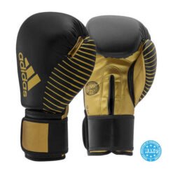 Kickboxhandschuhe Wako Adidas schwarzes-Gold