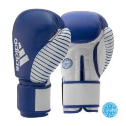 Kickboxhandschuhe Wako Adidas Blau-Weiss