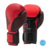 Kickboxing Wettkampfhandschuhe Leder WAKO Adidas Red