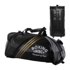 Šprtna torba-nahrbtnik 3v1 Boxing WBC Adidas črno-zlata