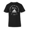 Judo T-shirt Adidas black with white print