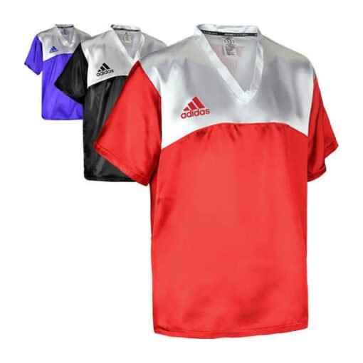 Kickboxing T-Shirt V-Neck for Point Fighting 100 Adidas