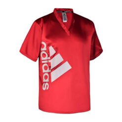 Kickbox-Shirt 110 Adidas rot-Weiss