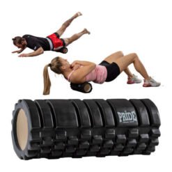 Exercise roller with massage effect Pride black