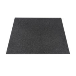 Rubberized fitness mat, Tajd Team, black, 100x100x1 cm