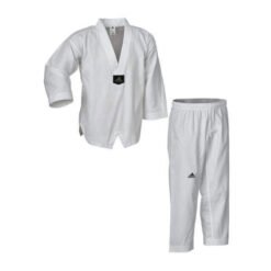 Taekwondo kimono WT Flash Adidas bele barve